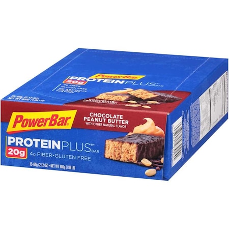 Powerbar Protein Plus Chocolate Peanut Butter Protein Bars 2.12 oz., PK120 00097421129663